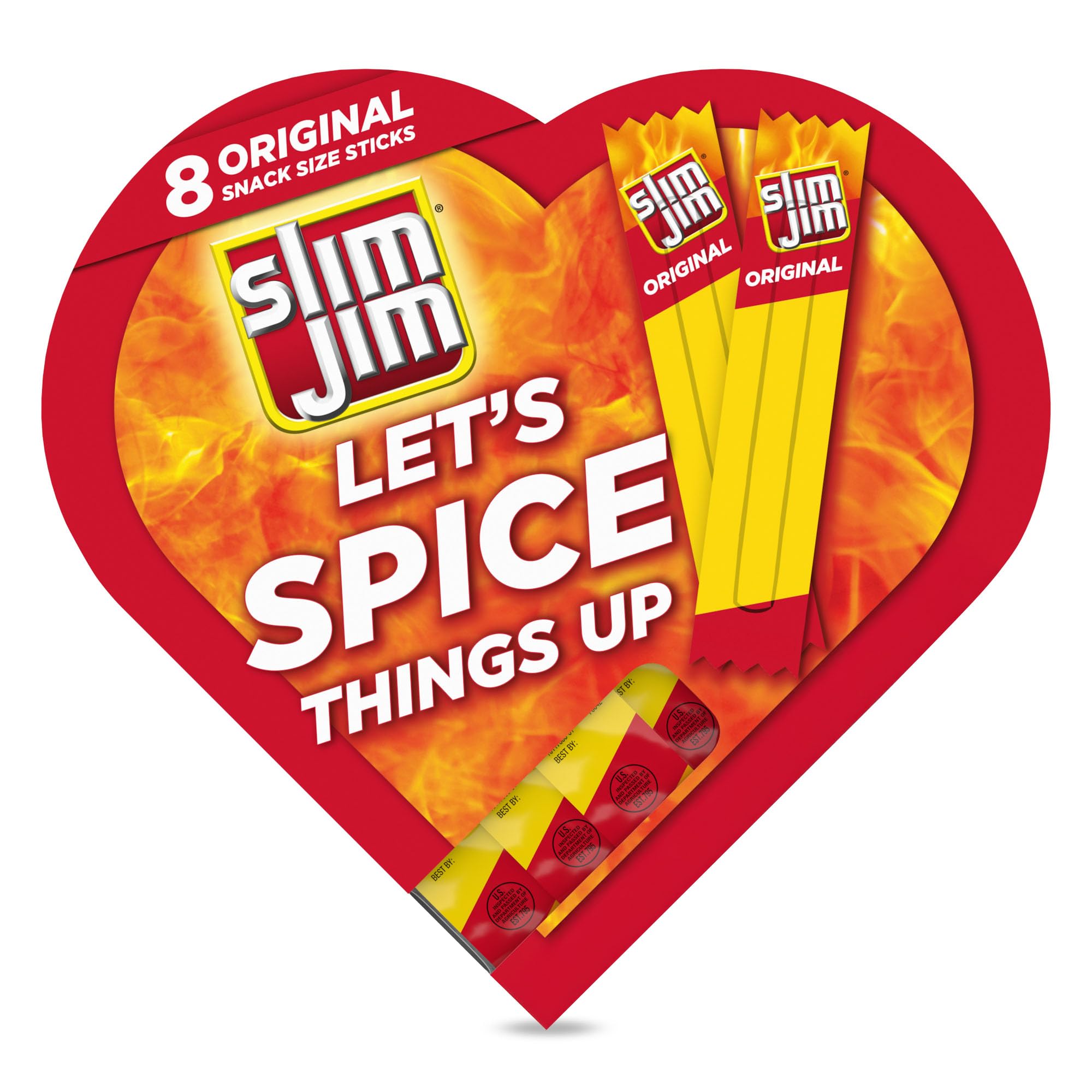  THE SLIM 口紅 23 5本セット1本売可 Amazon.com : Slim Jim Jerky Snacks Sticks Valentine's Day Gift Box